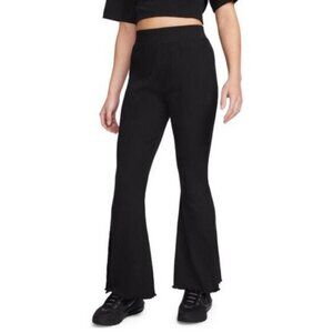 Nike High Waisted Ribbed Flare Leg Pant Size Small